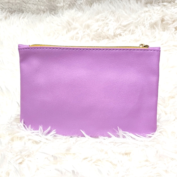 Ipsy Glam Bag August 2024 Pink Varsity-Inspired School Spirit Cosmetics Bag - Picture 2 of 2